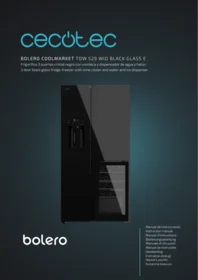 CECOTEC Bolero Coolmarket Tdw 529 Wid Glass E - Refrigerador