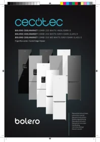 CECOTEC Bolero Coolmarket Combi 250 Wd Glass D - Refrigerador