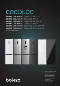 CECOTEC Bolero Coolmarket Combi 322 Glass D - Refrigerador