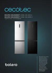 CECOTEC Bolero Coolmarket Combi 336 Dark A - Refrigerador