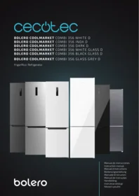 CECOTEC Bolero Coolmarket Combi 356 Glass D - Refrigerador