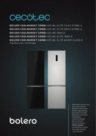 CECOTEC Bolero Coolmarket Combi 405 Wl Elite Glass A - Refrigerador