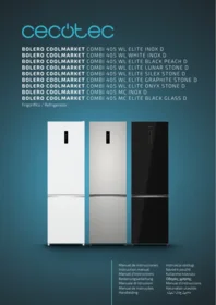 CECOTEC Bolero Coolmarket Combi 405 Wl Elite Silex Stone D - Nevera