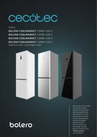 CECOTEC Bolero Coolmarket Combi 456 Glass C - Refrigerador