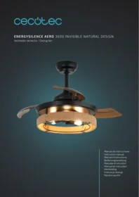 CECOTEC Energysilence Aero 3600 Invisible Natural Design - Ventilador de techo