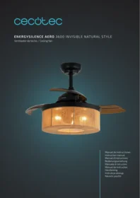 CECOTEC Energysilence Aero 3600 Invisible Natural Style - Ventilador de techo