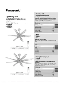 Hướng dẫn PANASONIC F-70ZBP Quạt gia đình