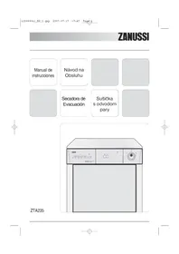 Návod ZANUSSI ZTA 235 Sušička