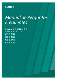 Manual CANON IMAGERUNNER ADVANCE DX C3830I Impressora