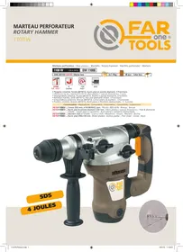 Notice FARTOOLS DW 1100B Perforateur électrique