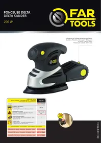 Notice FARTOOLS MS 200 Ponceuse