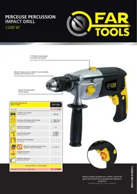 Notice FARTOOLS PKP 1200 Perceuse