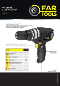 Notice FARTOOLS PVF 280 Perceuse électrique