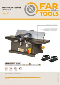 Notice FARTOOLS RB1800 Raboteuse électrique