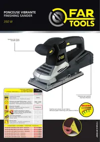 Notice FARTOOLS S350 Ponceuse électrique