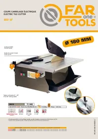 Notice FARTOOLS TC180B Coupe-carrelage électrique
