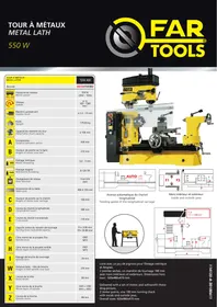 Notice FARTOOLS TDM400B Tour à métaux