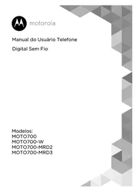 Manual MOTOROLA MOTO700-MRD3 Telefone