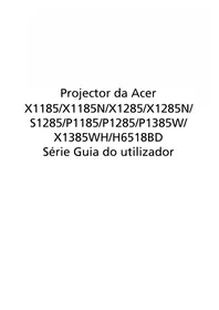 Manual ACER S1285 Projetor