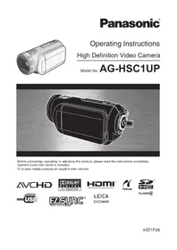 取扱説明書 PANASONIC AG-HSC1UP ビデオカメラ