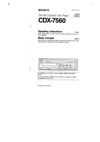 CDX-7560 SONY
