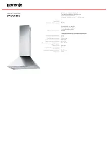 GORENJE DKGO635E - Hotte de cuisine