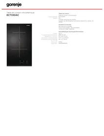 GORENJE ECT330AC - Table de cuisson