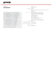 GORENJE IT641ORAW - Plaque de cuisson