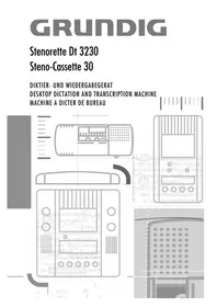 Manual GRUNDIG DT 3230 Grabadora de voz