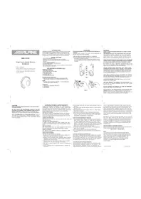Manual ALPINE SHS-N101 Uncategorized