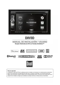 Manual DUAL DXV3D Radio del coche