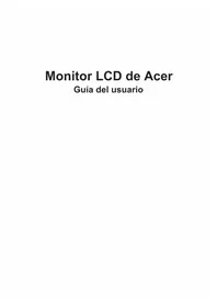 Manual ACER KKG270 Pantalla