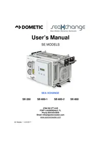 Manual DOMETIC SEAXCHANGE SE 600Z-1 Bathroom