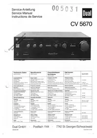 Manual DUAL CV 5670 Uncategorized