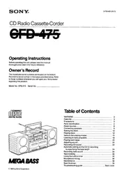 CFD-475 SONY