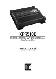 Manual DUAL XPR510D Receiver