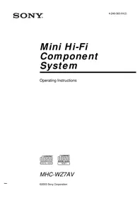 MHC-WZ7AV SONY