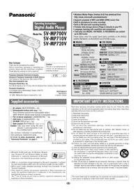 SV-MP700V PANASONIC