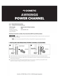 Manual DOMETIC POWERCHANNEL FLOODLIGHT Projector