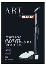 Manual MIELE S 930 Aspiradora
