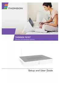 Manual THOMSON TG787V GATEWAY Network gateway
