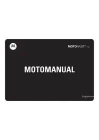 Manual MOTOROLA RAZR V3A Teléfono inteligente