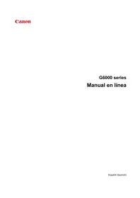 Manual CANON PIXMA G6040 Impresora