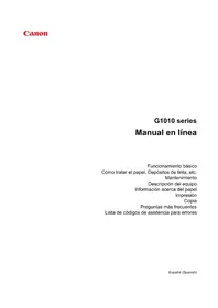 Manual CANON PIXMA G1910 Impresora