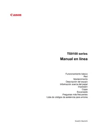 Manual CANON PIXMA TS9140 Impresora