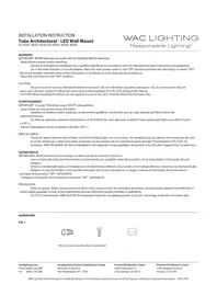 WAC Lighting Tube Architectural DS-WD05-F27A-BK - Lighting