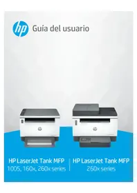 Manual HP LASERJET TANK 160X Impresora