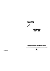 Manuale ZANUSSI ZH 75 GT Cucina