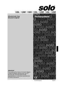 Manuale SOLO 145B Tosaerba