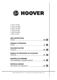 Kullanım kılavuzu HOOVER HOT1061B/E Fırın
